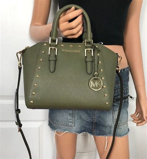 olive green michael kors bags|olive green Michael Kors wallet.